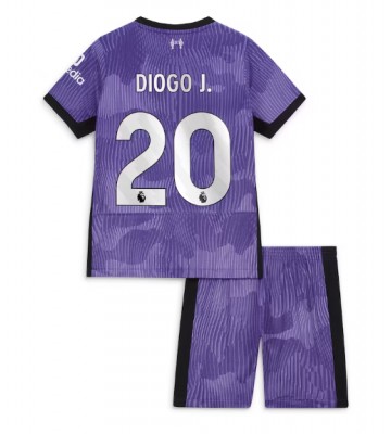Liverpool Diogo Jota #20 Tredje Kläder Barn 2023-24 Kortärmad (+ Korta byxor)